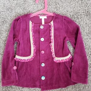 Matilda Jane girls velvet sweater cardigan jacket